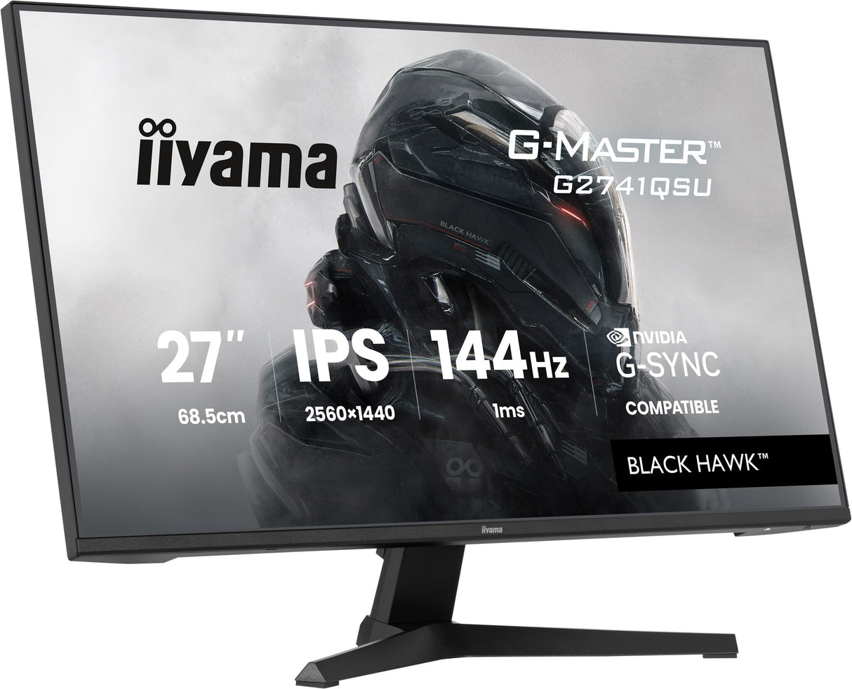 iiyama G-MASTER G2741QSU-B1 computer monitor 68.6 cm (27") 2560 x 1440 pixels 4K Ultra HD QLED Black