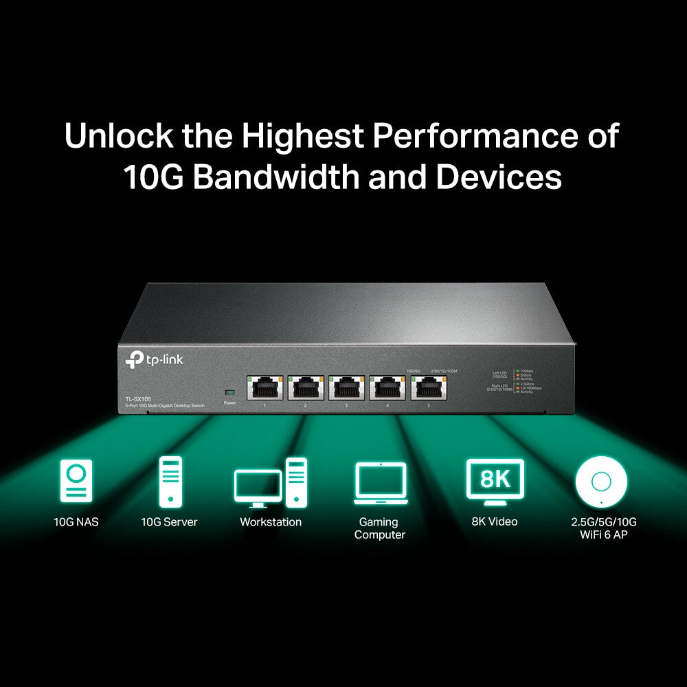 TP-Link 5-Port 10G Desktop Switch