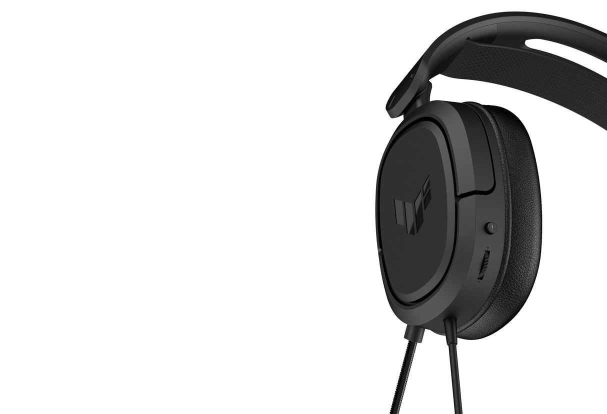 Asus TUF Gaming H1 7.1 Casque de jeu léger, prise jack 3,5 mm, son surround, basses profondes, noir