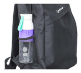 Manhattan Knappack Backpack 14.1", Black, LOW COST, Lightweight, Internal Laptop Sleeve, Accessories Pocket, Padded Adjustable Shoulder Straps, Water Bottle Holder, Three Year Warranty