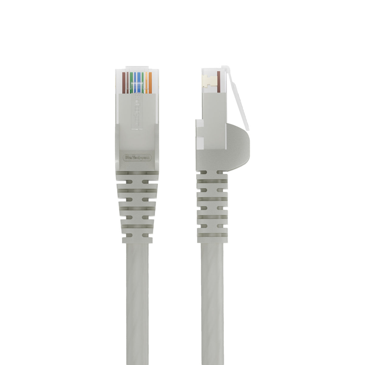 StarTech.com 7m Gray Cat6 Ethernet Cable, Snagless, 100W PoE, UTP, 24AWG Pure Bare Copper Wire, RJ45 Network Patch Cord w/Strain Reliefs, Individually Tested