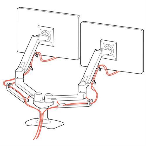 Ergotron LX Series 45-245-224 monitor mount / stand 68.6 cm (27") Desk Black