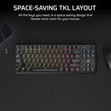 Corsair K70 CORE TKL keyboard Gaming USB QWERTY UK English Black
