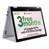 Acer Chromebook Spin 312 (CP312‑1H) – Intel N100, 12.2" WUXGA Touch, 4GB LPDDR5, 64GB eMMC, Silver