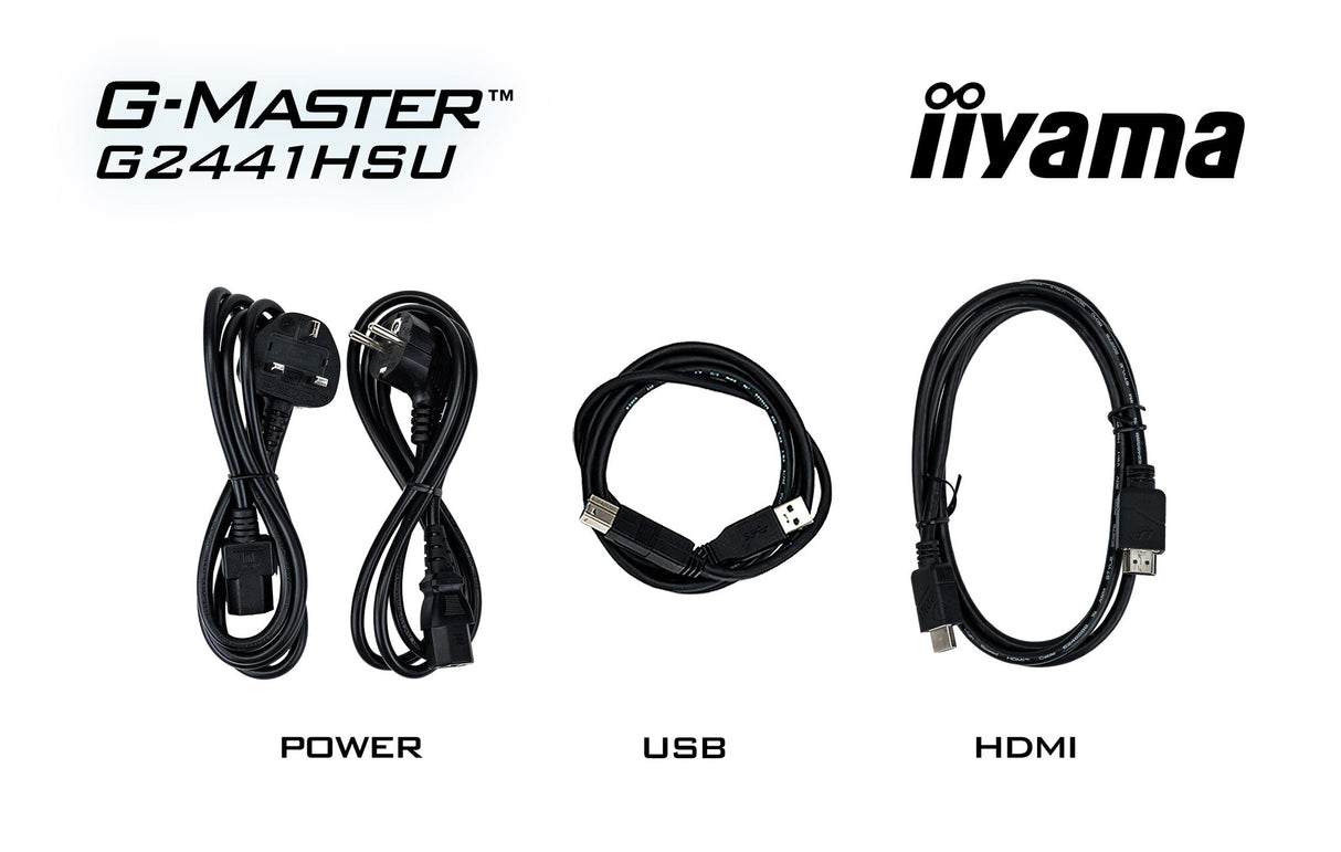 iiyama G2441HSU-B1 computer monitor 60.5 cm (23.8") 1920 x 1080 pixels Full HD LED Black