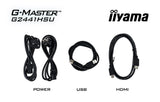 iiyama G2441HSU-B1 computer monitor 60.5 cm (23.8") 1920 x 1080 pixels Full HD LED Black