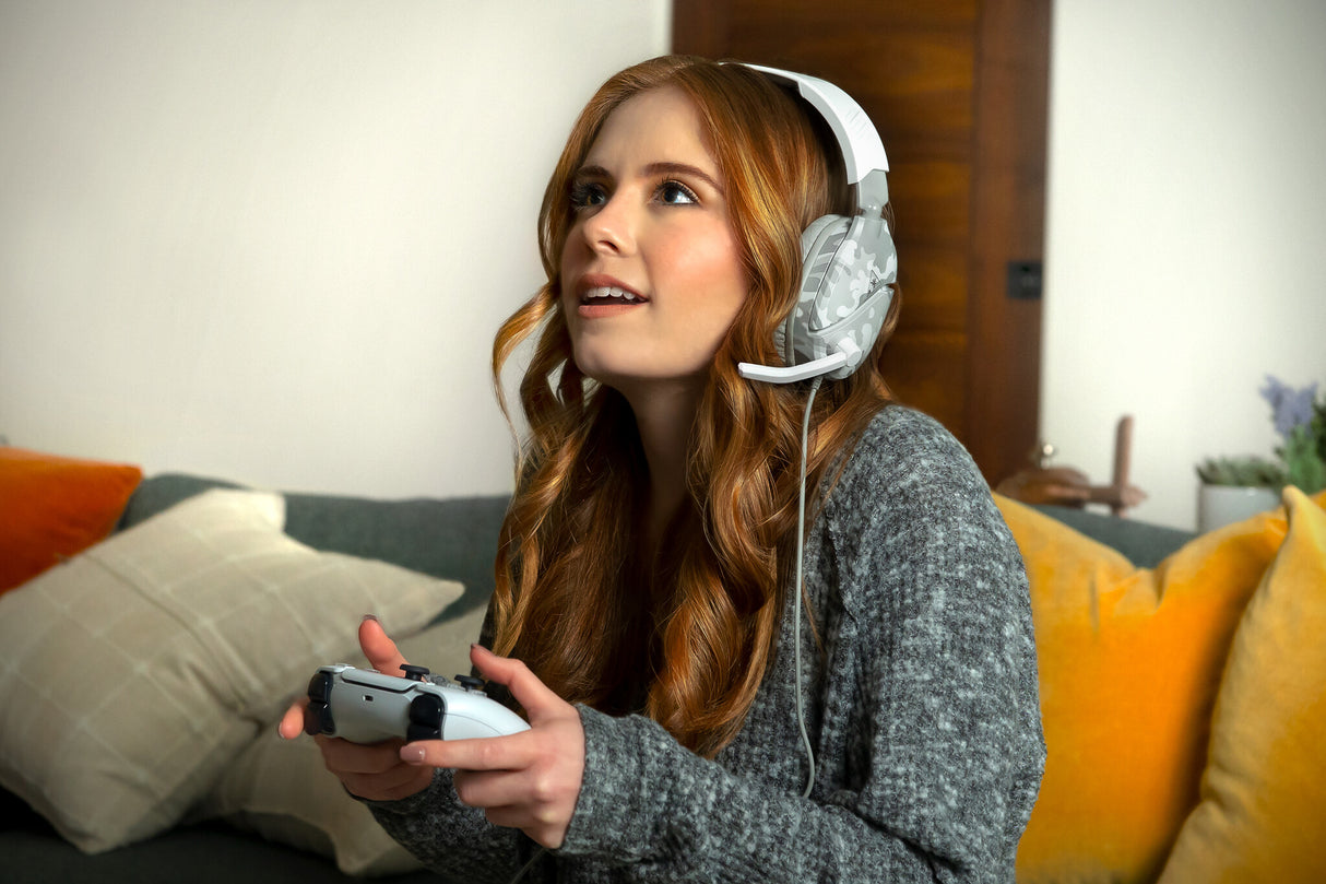 Turtle Beach Recon 70 Camo White Wired Multiplatform Gaming Headset for PS5, PS4, Xbox Series X or S, Xbox One and Mobile with 3.5mm Wired Connection, Flip-to-Mute Mic, 40mm Speakers