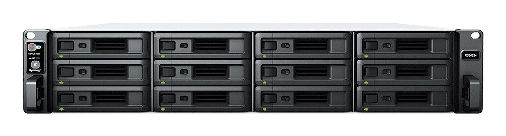Synology RackStation RS2423+ NAS Rack (2U) Ryzen Embedded V1780B 8 GB DDR4 144 TB HDD DiskStation Manager Black