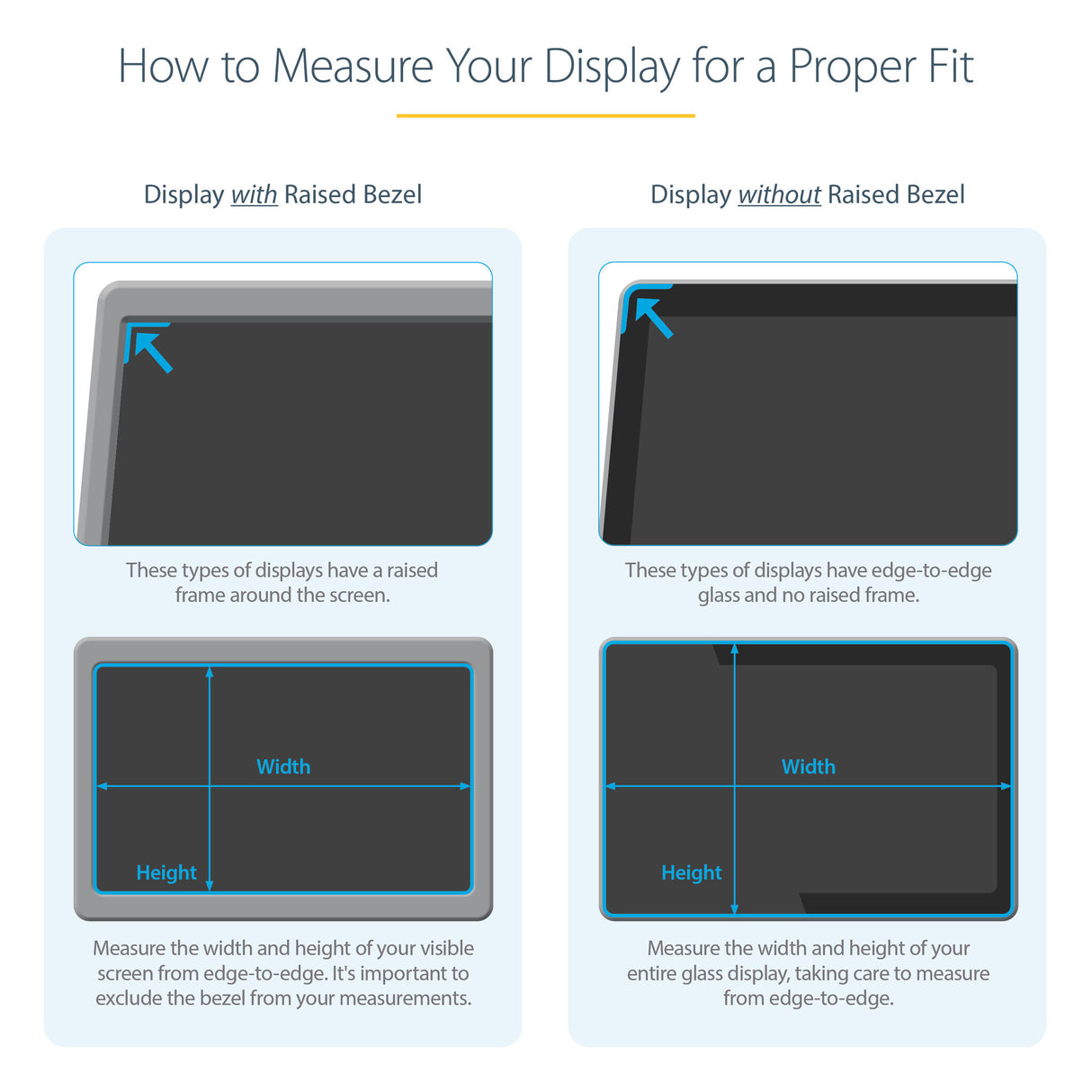 StarTech.com Monitor Privacy Screen for 27 inch PC Display - Computer Screen Security Filter - Blue Light Reducing Screen Protector Film - 16:9 WideScreen - Matte/Glossy - +/-30 Degree