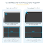 StarTech.com Monitor Privacy Screen for 27 inch PC Display - Computer Screen Security Filter - Blue Light Reducing Screen Protector Film - 16:9 WideScreen - Matte/Glossy - +/-30 Degree