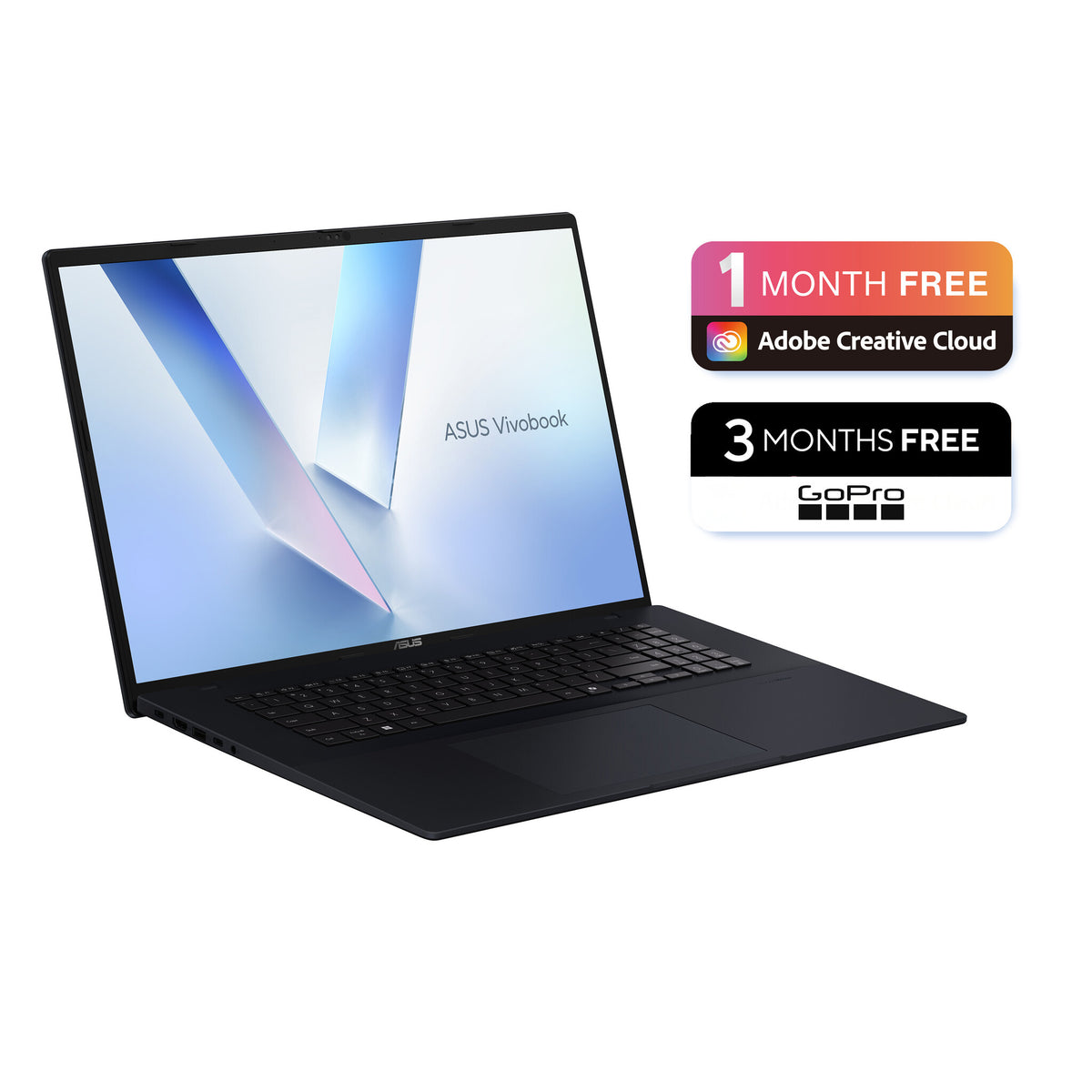 ASUS Vivobook 18 M1807GA-S8002W Copilot+ PC AMD Ryzen™ AI 5 430 Laptop 45.7 cm (18") WUXGA 16 GB DDR5-SDRAM 512 GB SSD Wi-Fi 6 (802.11ax) Windows 11 Home Blue