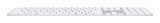 Apple Magic w/ Numeric Keypad keyboard Universal Bluetooth QWERTY UK English Silver, White
