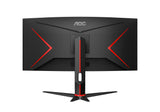 AOC G2 CU34G2XP computer monitor 86.4 cm (34") 3440 x 1440 pixels UltraWide Quad HD LED Black, Red