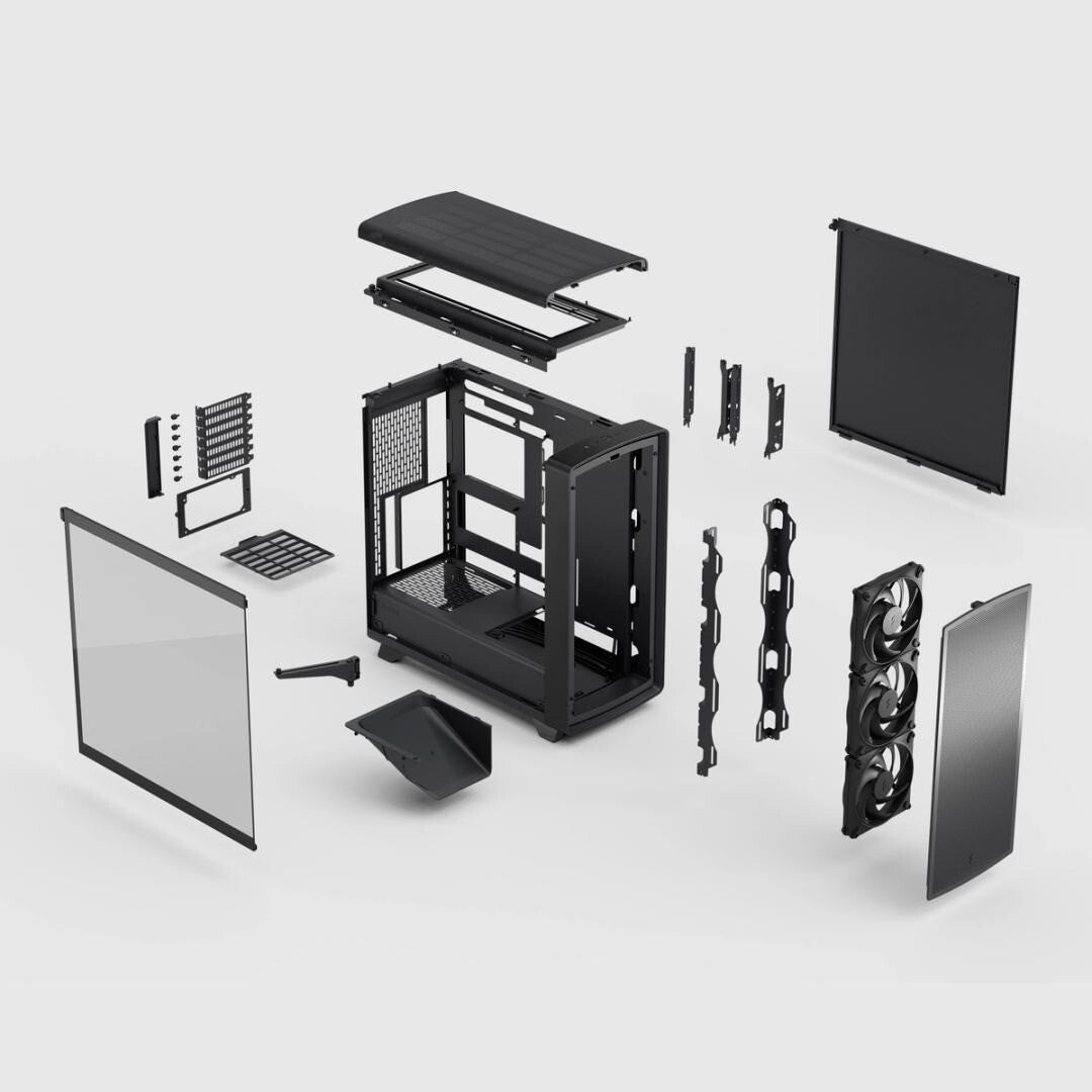 Fractal Design Summit Blackout TG Light Tint Midi Tower Black