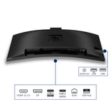 Philips 3000 series 34B2U3600CH/00 computer monitor 86.4 cm (34") 3440 x 1440 pixels Wide Quad HD LCD Black