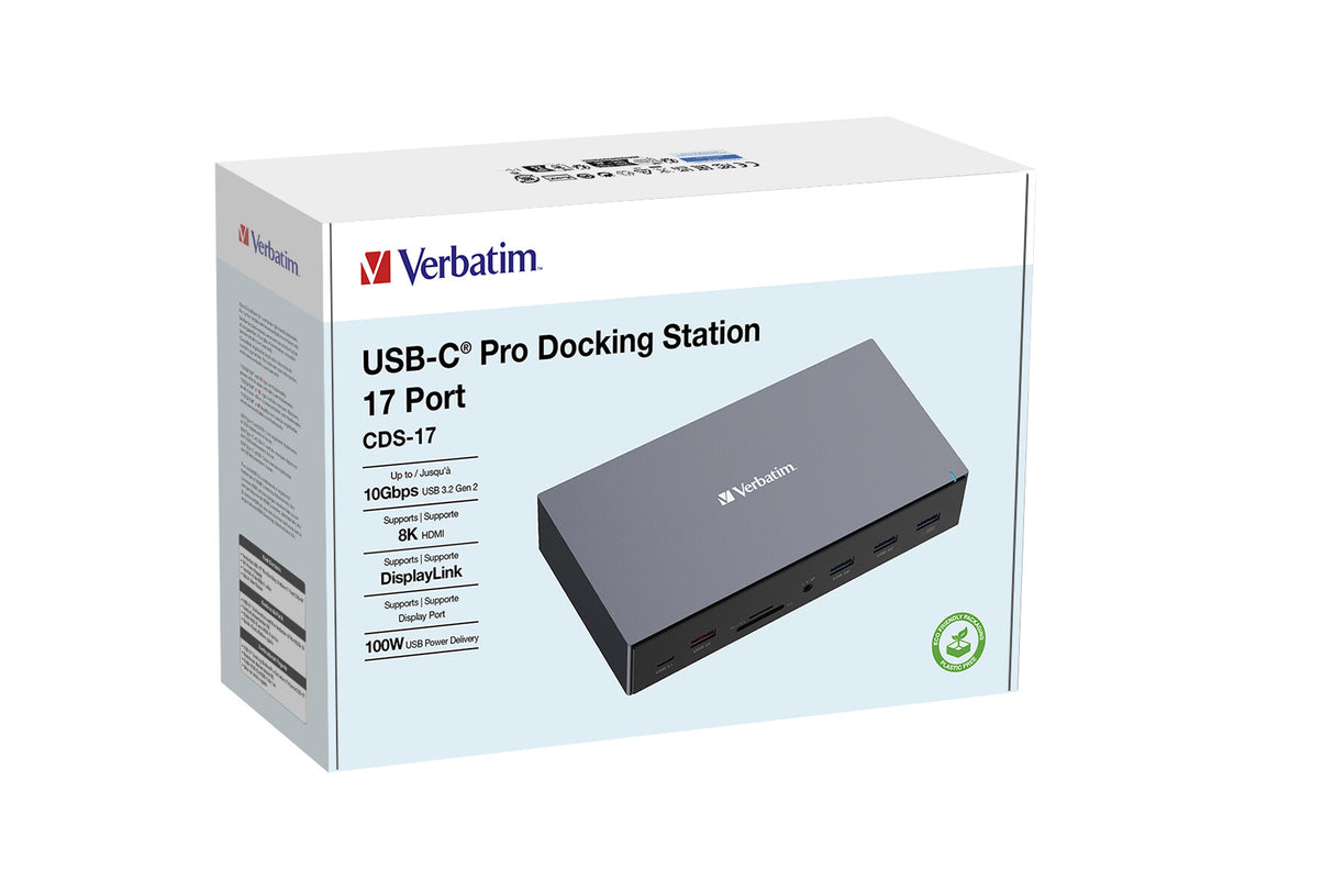 Verbatim CDS-17 Wired USB 3.2 Gen 1 (3.1 Gen 1) Type-C Black, Grey