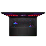 MSI Gaming Raider GE78 HX 14VHG-647U Intel® Core™ i9 i9-14900HX Laptop 43.2 cm (17") Quad HD+ 32 GB DDR5-SDRAM 4 TB SSD NVIDIA GeForce RTX 4080 Wi-Fi 7 (802.11be) Windows 11 Pro Black