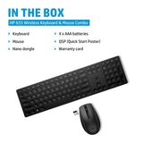 HP 655 Wireless Keyboard and Mouse Combo