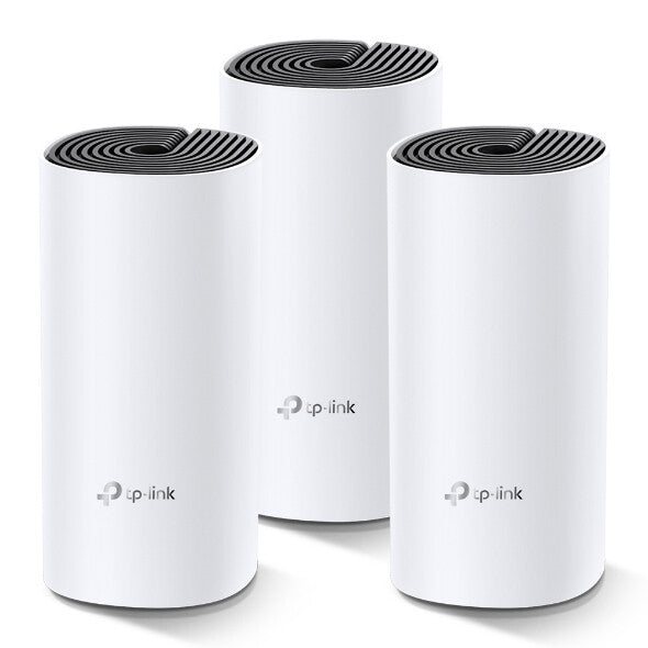 TP-LINK (DECO M4) Système Wi-Fi maillé pour toute la maison, paquet de 3, double bande AC1200, MU-MIMO, 2 x LAN sur chaque unité