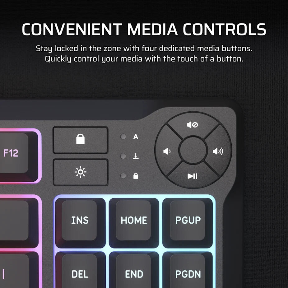 Corsair K55 CORE TKL RGB keyboard Gaming USB QWERTY UK English Black