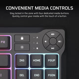 Corsair K55 CORE TKL RGB keyboard Gaming USB QWERTY UK English Black