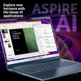 Acer Aspire 14 AI A14‑11M – 14" WUXGA (1920×1200) 120Hz, Snapdragon X1‑26100, 16GB LPDDR5X, 512GB SSD, Windows 11 Laptop