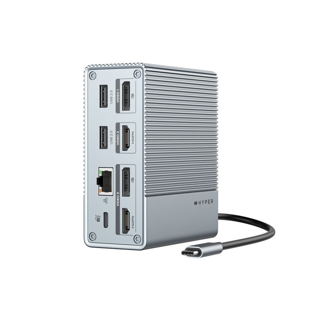 Targus HDG212B-GL laptop dock/port replicator Wired USB 3.2 Gen 1 (3.1 Gen 1) Type-C Grey