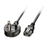 Lindy 5m UK 3 Pin Plug to IEC C13 mains power Cable, Black