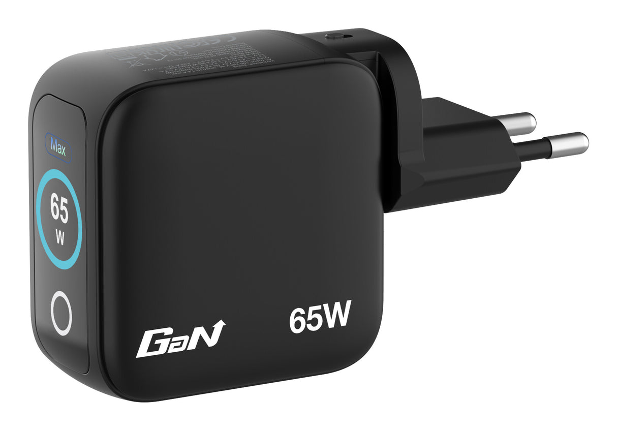 Verbatim Mini GaN Charger 65W with Display