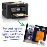 Epson WorkForce WF-3820DWF C11CJ07401 Impresora de inyección de tinta, A4, color, inalámbrica, todo en uno en fax