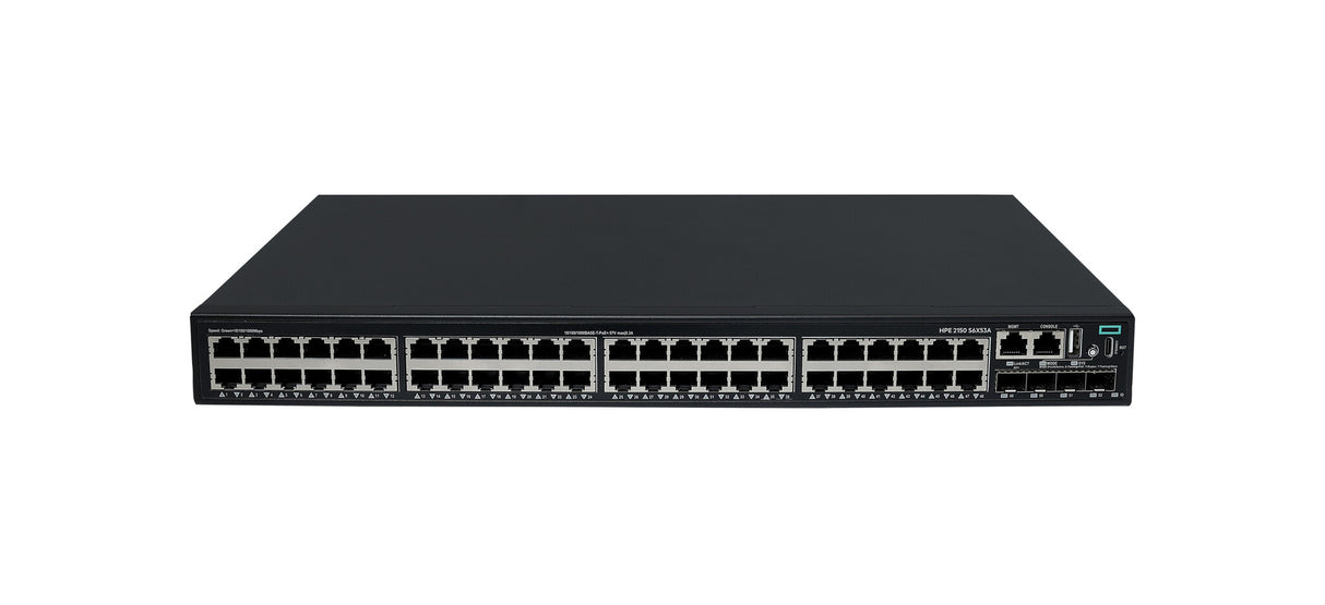 HPE Networking CW 2150 48p 10M/100M/1G PoE+ 4p SFP+ 1G/10G 390W Switch