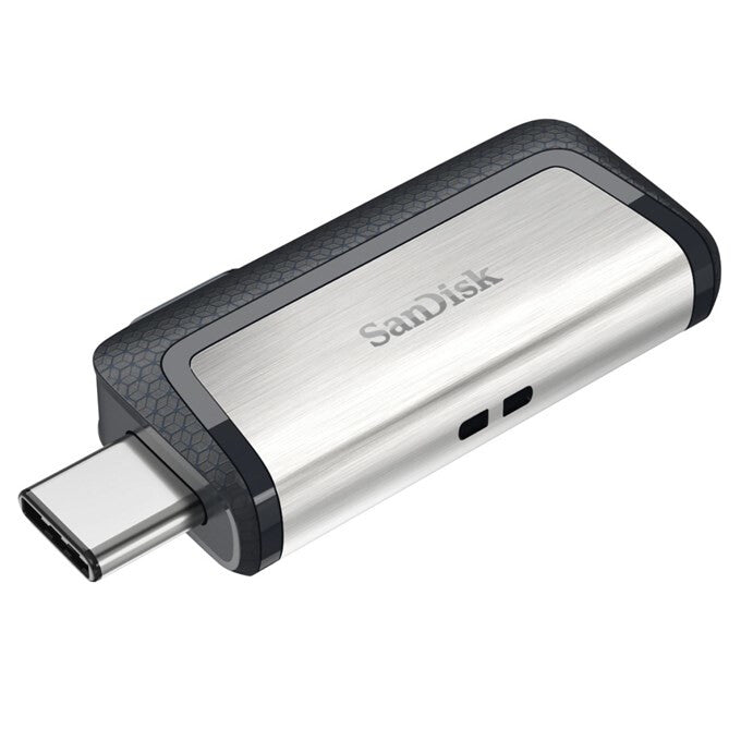 SanDisk 173338 USB flash drive 64 GB USB Type-A / USB Type-C Black, Silver