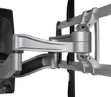 StarTech.com Full Motion TV Wall Mount - Heavy Duty Articulating TV Wall Mount Bracket for 32" to 75" (165lb/75kg) VESA Display - Universal Adjustable Tilt/Swivel Flat Screen Arm - Silver