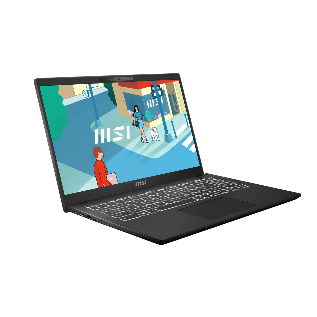 MSI Modern 15 H C13M-275UK Intel® Core™ i5 i5-13420H Laptop 39.6 cm (15.6") Full HD 16 GB DDR4-SDRAM 512 GB SSD Wi-Fi 6E (802.11ax) Windows 11 Home Black