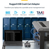 StarTech.com Laptop-to-Server KVM Console with Rugged Housing