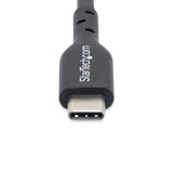 StarTech.com 13ft (4m) USB-C Charging Cable, Charge & Sync, 60W (3A) PD, USB 2.0 Laptop Charger Cable, TPE Jacket - Black USB C Charging Cord