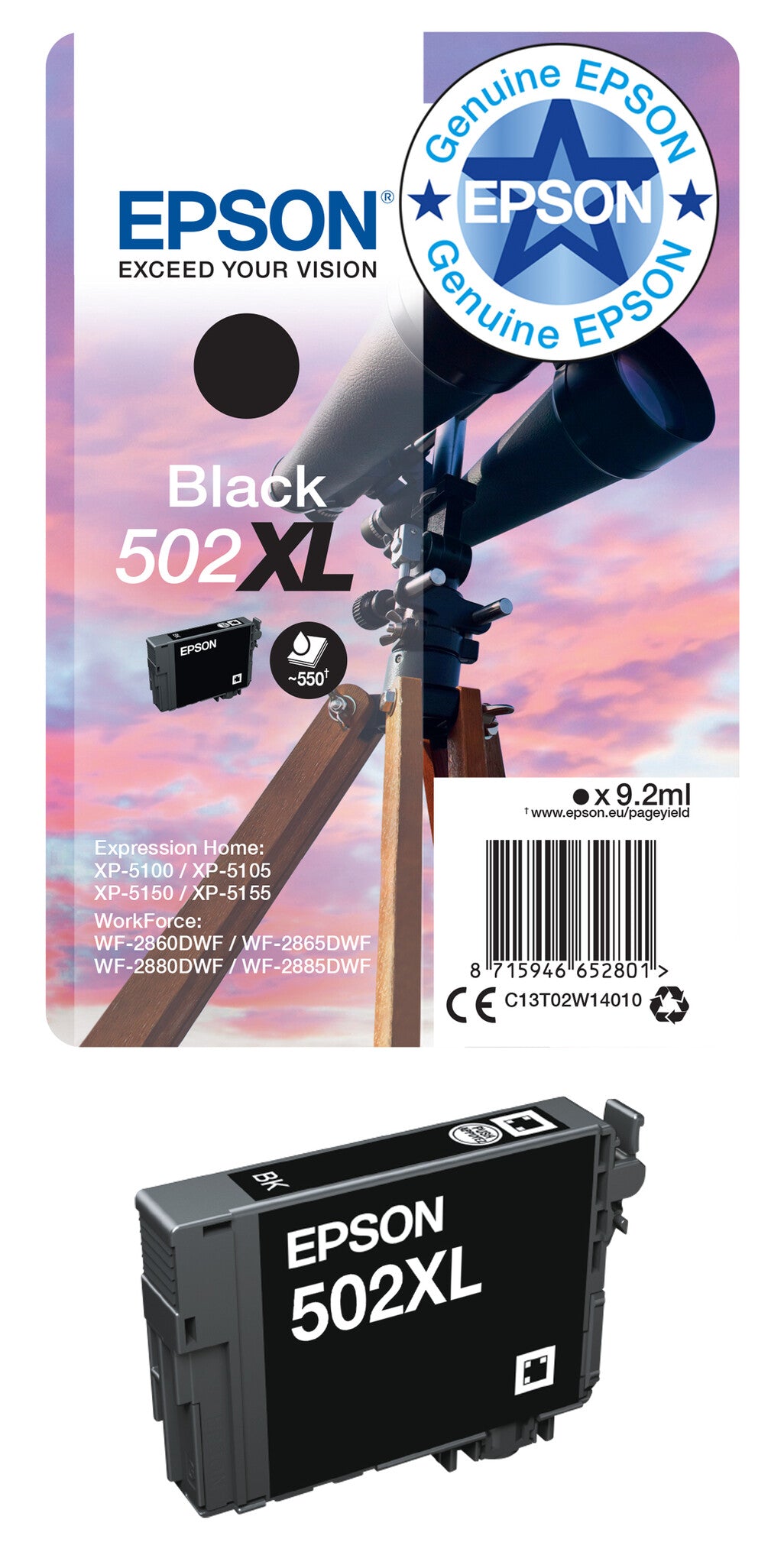 Epson Multipack 4-colours 502 XL Black/Std. CMY