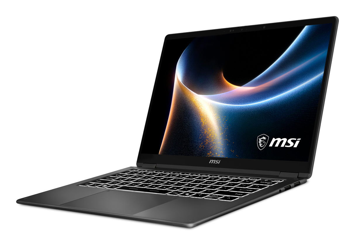 MSI Prestige 14 FLIP AI+ D3MTG-076UK Intel Core Ultra 7 355 Hybrid (2-in-1) 35.6 cm (14") Touchscreen Full HD+ 32 GB LPDDR5x-SDRAM 1 TB SSD Wi-Fi 7 (802.11be) Windows 11 Home Grey