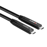 Lindy 10m USB 3.2 Gen 1 and DP 1.4 Type C Hybrid Cable