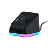 Turtle Beach Kone XP Air Black – Wireless Customizable Ergonomic RGB Gaming Mouse, Bluetooth, 19K DPI Optical Sensor, 100h Battery & Charging Dock, AIMO RGB Lighting, 4D Wheel