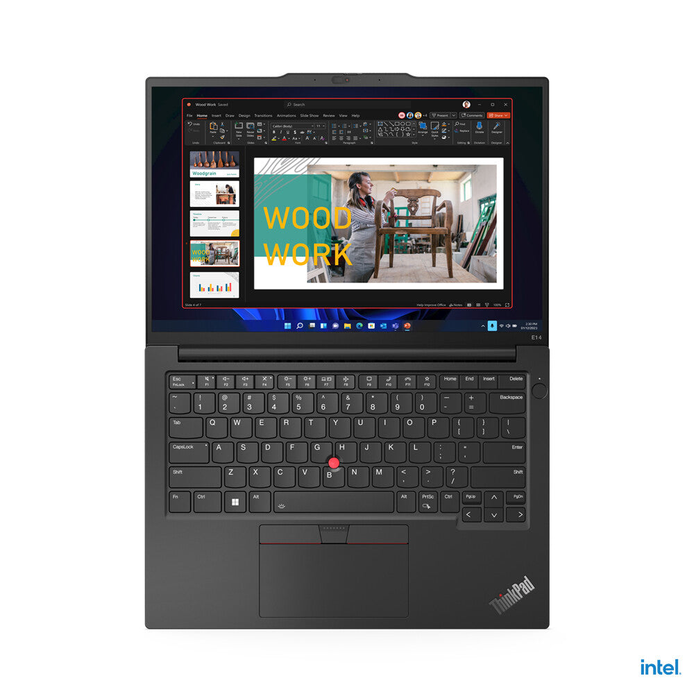 Lenovo ThinkPad E14 Intel® Core™ i5 i5-1335U Laptop 35.6 cm (14") WUXGA 8 GB DDR4-SDRAM 256 GB SSD Wi-Fi 6 (802.11ax) Windows 11 Pro Black, Graphite