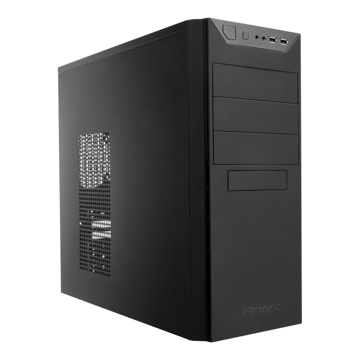 ANTEC VSK-4000B-U3/U2 Caja, Hogar y Negocios, Negro, Mid Tower, 1 x USB 3.0 / 1 x USB 2.0, ATX, Micro ATX, Mini-ITX