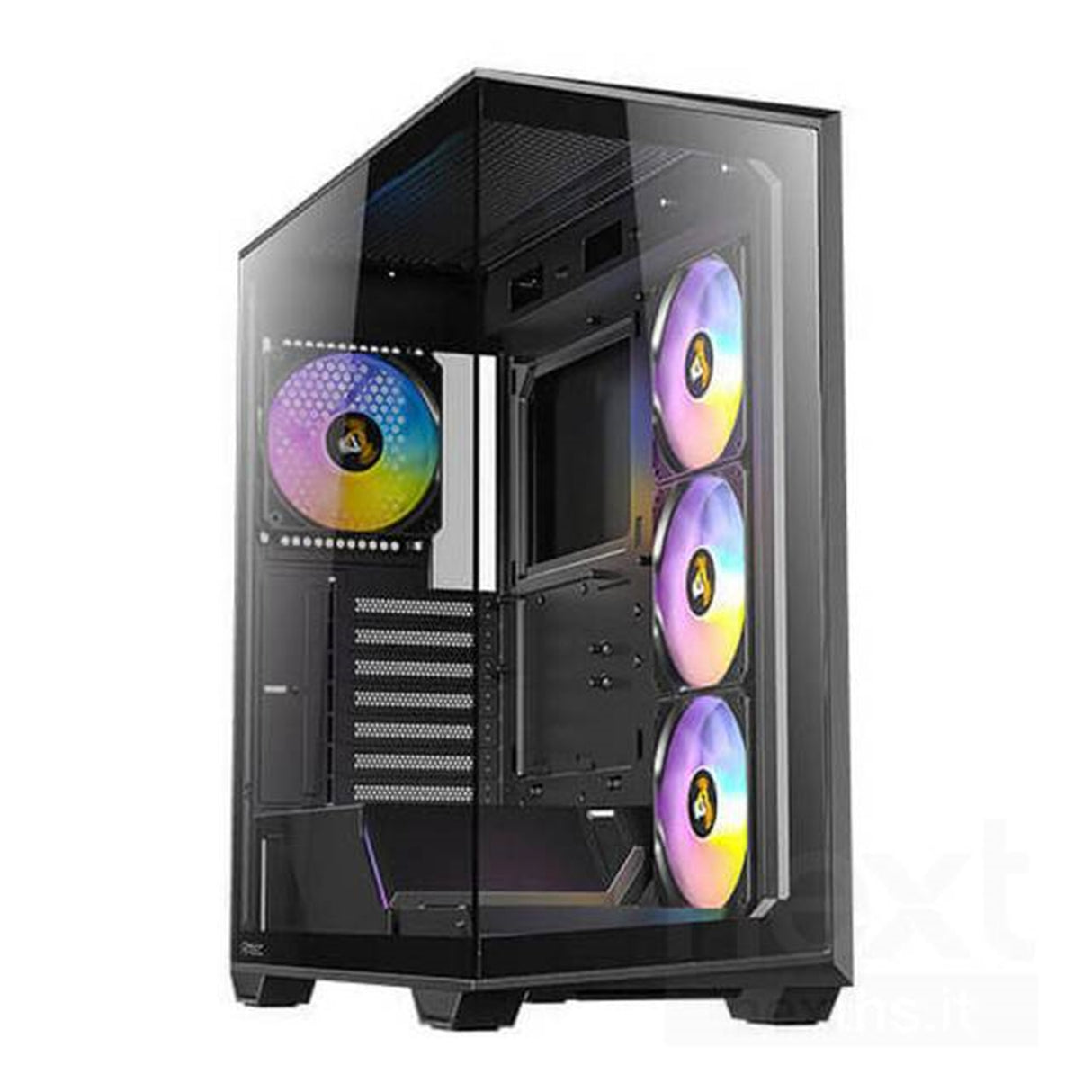 ANTEC Constellation C3 Black ARGB Case, 270' Full-view tempered glass, Dual Chamber, Tool-Free Design, 4 x ARGB PWM fans with built-in fan controller, ATX, Micro-ATX, ITX