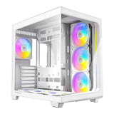 ANTEC Constellation C5 White ARGB Case, 270' Full-view tempered glass, Dual Chamber, Support back-connect motherboards, 7 x ARGB PWM fans with built-in fan controller, ATX, Micro-ATX, ITX