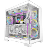 Antec Constellation C8 ARGB Full Tower White Case - Premium Design, Dual Chamber Cooling, Tempered Glass Panels, and Advanced Connectivity