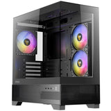 ANTEC CX500M Micro Tower Gaming Case, Black, ARGB, 2  x USB 3.0 / 1 x USB Type-C, Tempered Glass Side Panel, Micro-ATX/ITX