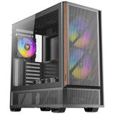 Antec P30 ARGB Mid-Tower Gaming Case, High-Airflow Design, Tempered Glass Side Panel, USB-C 10 Gb/s, Pre-Installed ARGB Fans (Black)