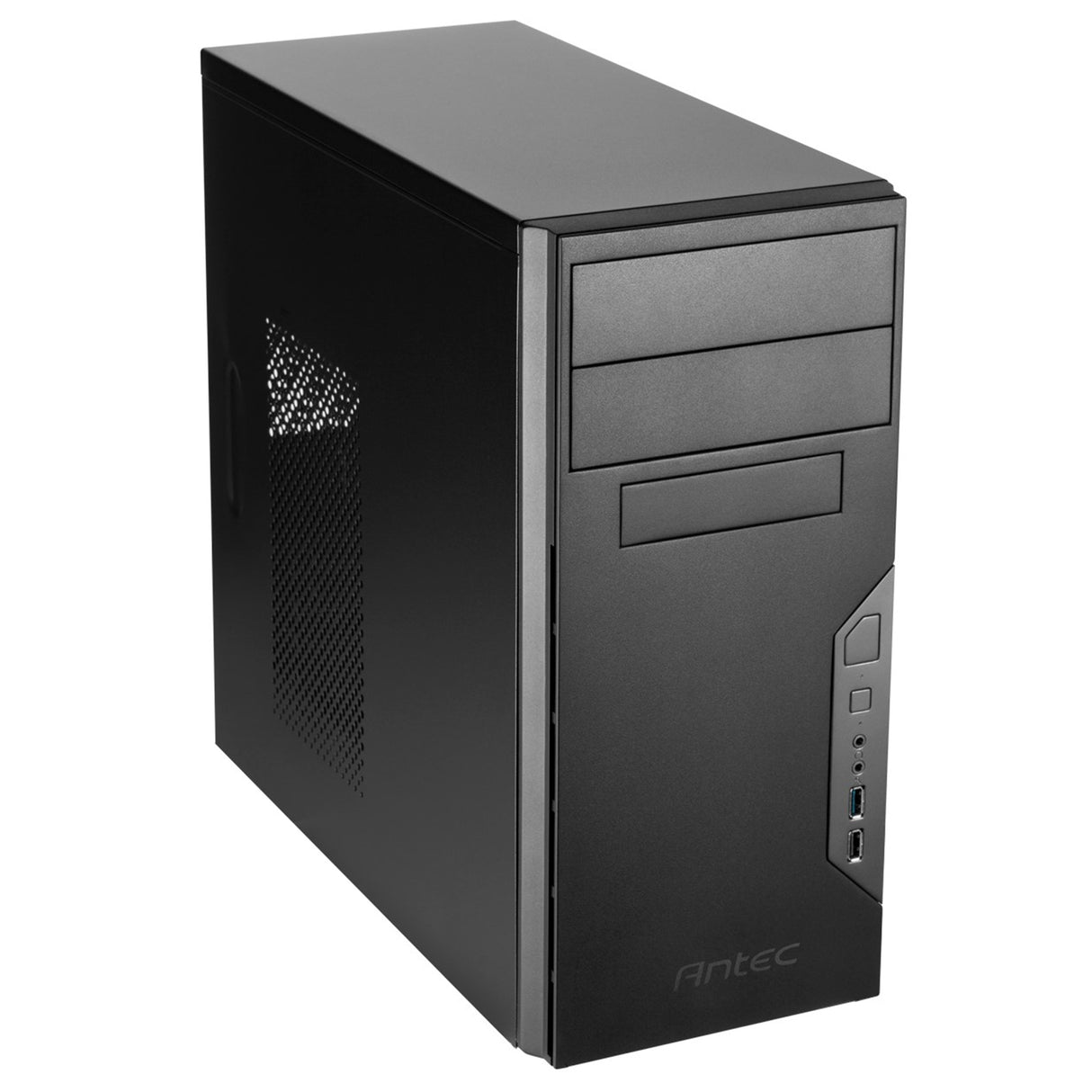 Antec VSK3000B U3/U2 Boîtier Micro ATX, ventilateur 9,2 cm, USB 3.0, noir avec intérieur noir