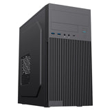 CiT Mentor Micro-ATX Office PC Case With USB Type C and 80mm Rear Black Fan Included