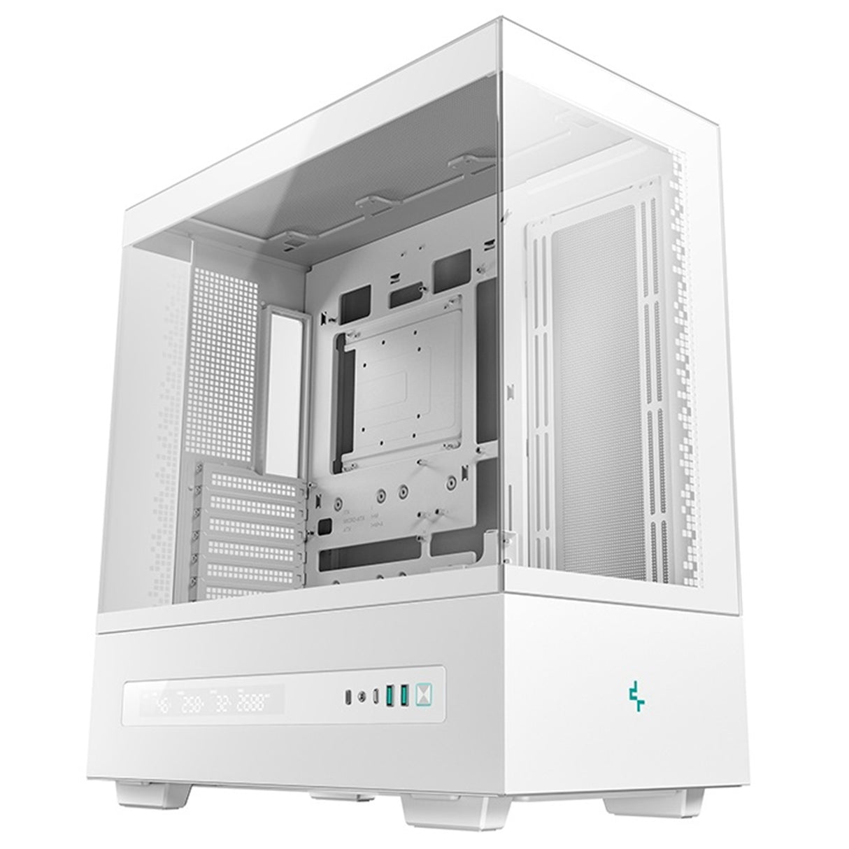 DeepCool CH690 Digital ATX Mid-Tower Case, High-Airflow PC Case with Semi-Glass Panel, USB-C Port, Support for 420mm Radiator, 450mm GPU, ATX PSU, White